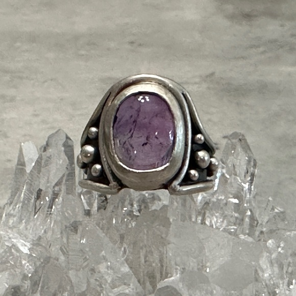 Acid Queen amethyst ring size 5.25 - Picture 7 of 7